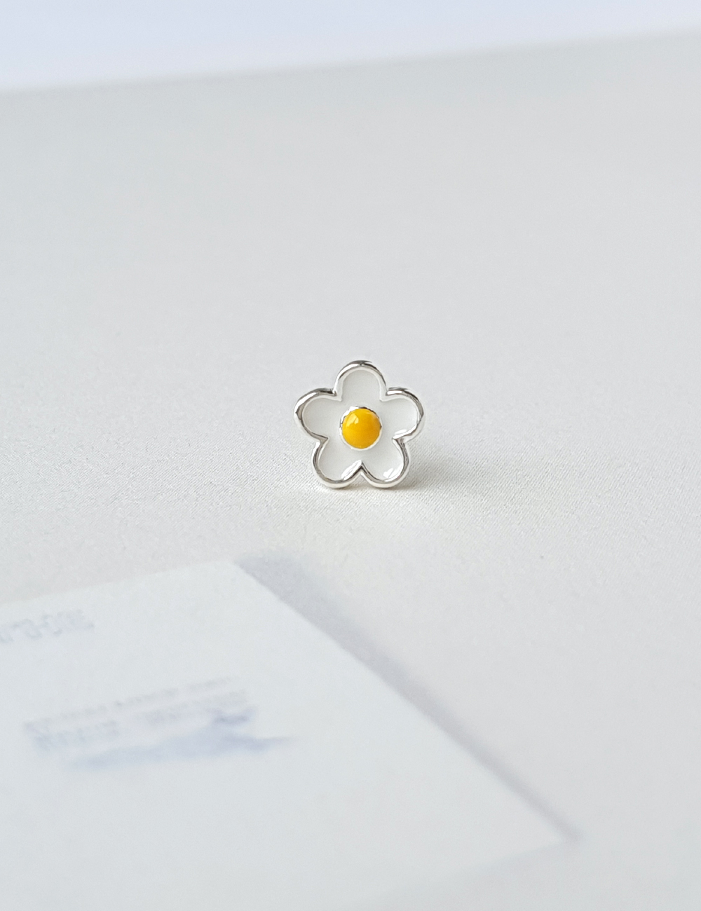 925실버 플라워 귓바퀴 이너컨츠 꽃 피어싱 귀걸이 (1개)